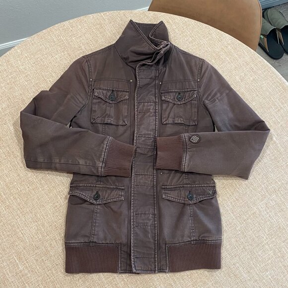 Vintage TNA by Aritzia 100% Cotton Canvas Utility Jacket Warm Coat Lined, Y2K - Picture 1 of 16